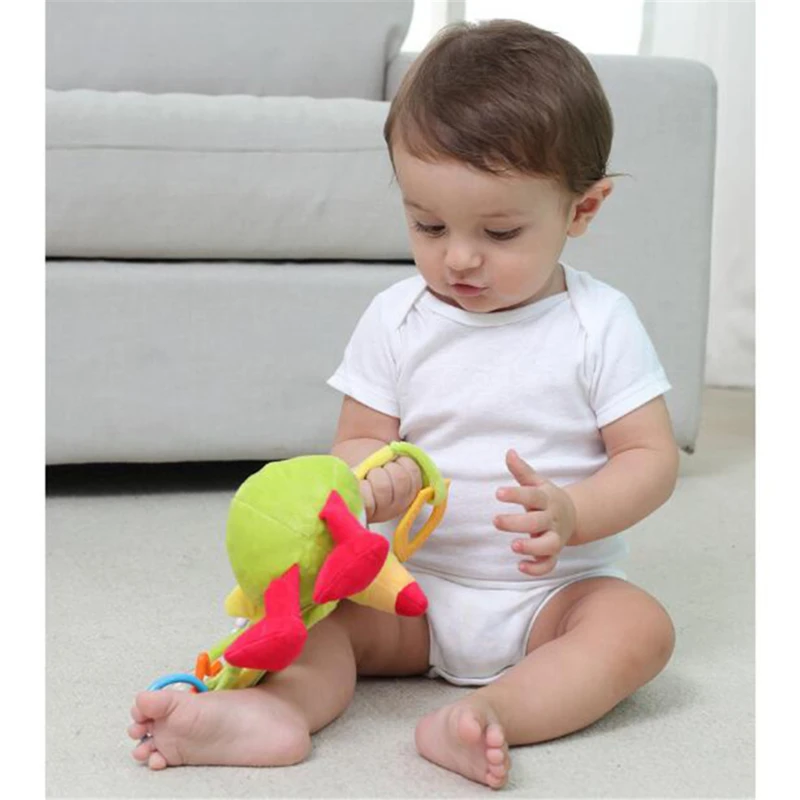

Baby Plush Stroller Toys Newborn Baby Rattles Mobiles Cartoon Animal Hanging Bell Educational Baby Toys New