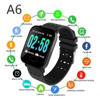 1 3inch a6 smart watch men full touch fitness tracker blood pressure smart clock women smartwatch waterproof heart rate monitor