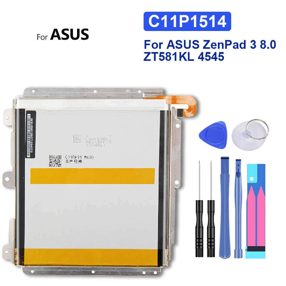 

C11P1514 Replacement Battery For ASUS ZenPad 3 8.0 ZT581KL 4545/4680mAh with Track Code