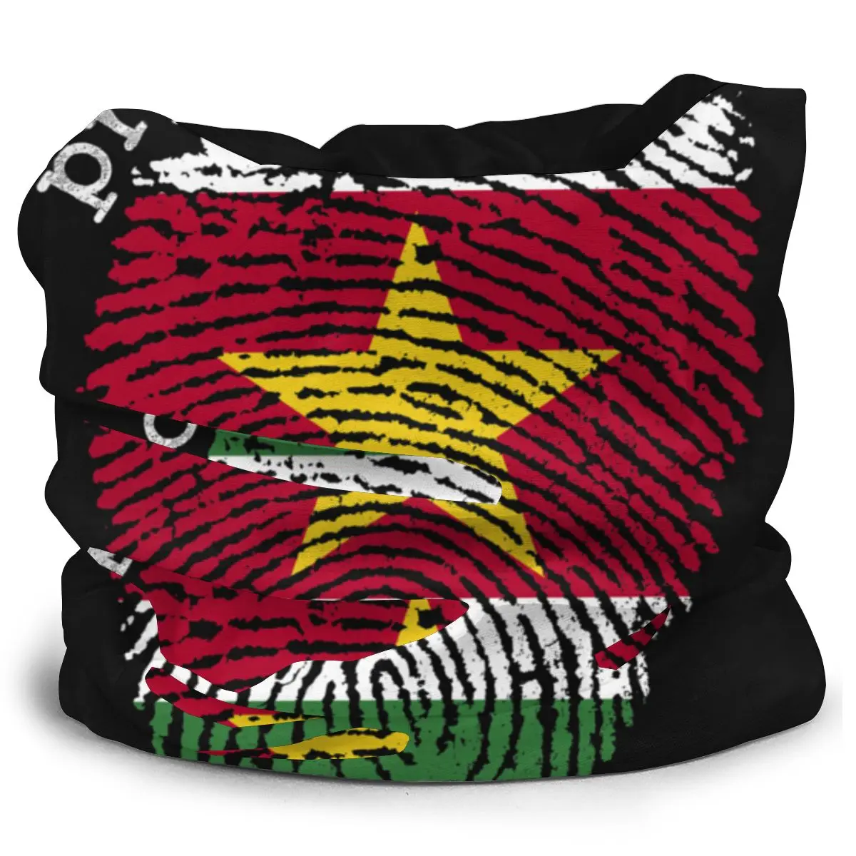 Шарф-маска унисекс на половину лица флаг Суринама