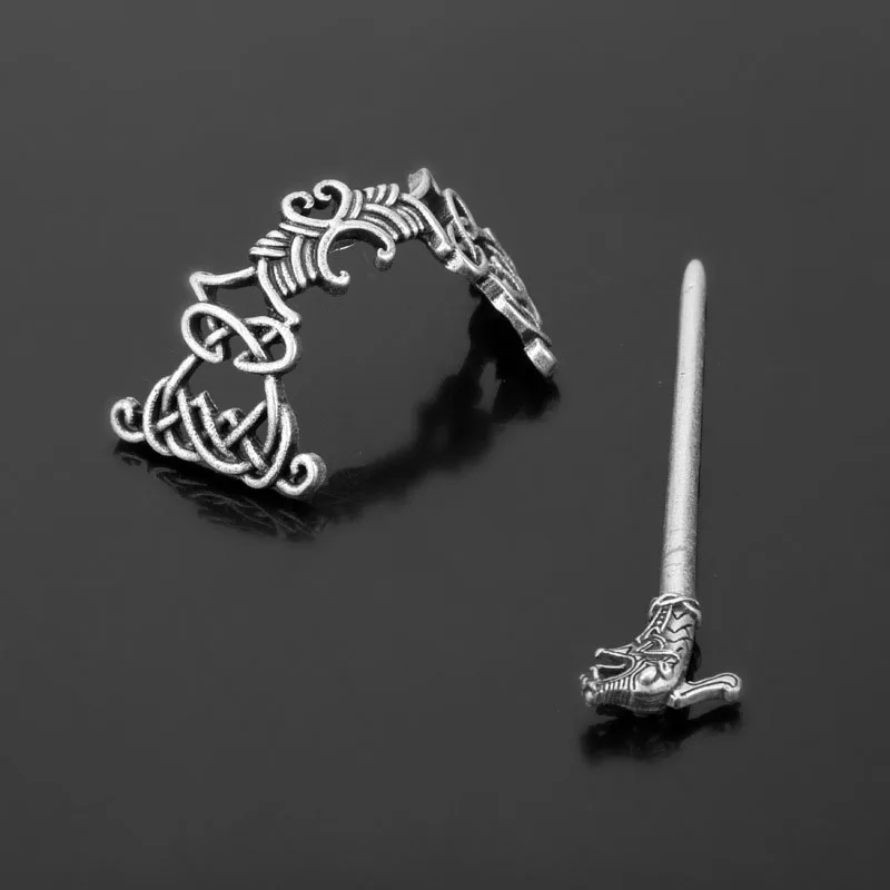 

Large Celtics Knots Crown Hairpins Jewelry Vintage Viking Runes Women Girl Hairpin Hair Clips Stick Slide Accessories