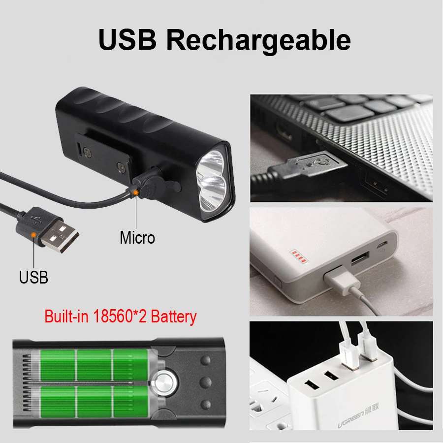 NEWBOLER 5200 мАч флэш-светильник для велосипеда USB зарядка Комплект Задний фонарь MTB велосипед светодиодный светильник L2/T6 головной светильник велосипедные аксессуары для фонарей