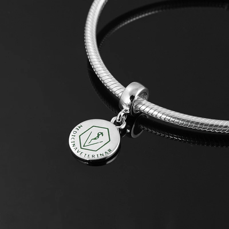 Хит Стерлинговое Серебро 925 пробы модные подвески со знаком ветеринара подходят