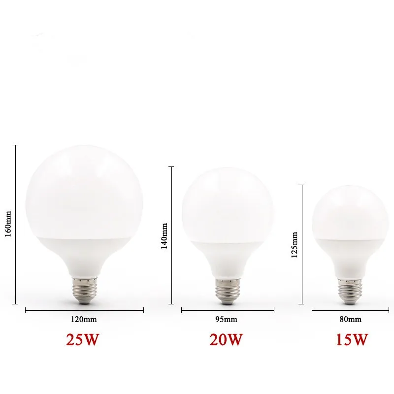 220 В Светодиодная лампа E27 лампада Led светильник 15 Вт 20 25 SMD 2835SMD bombillas led G95