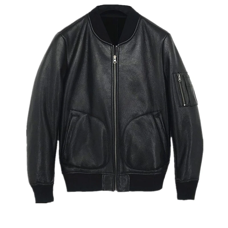 

A large number of spot selling at a loss price ! MA - 1 sheep fur real leather jacket