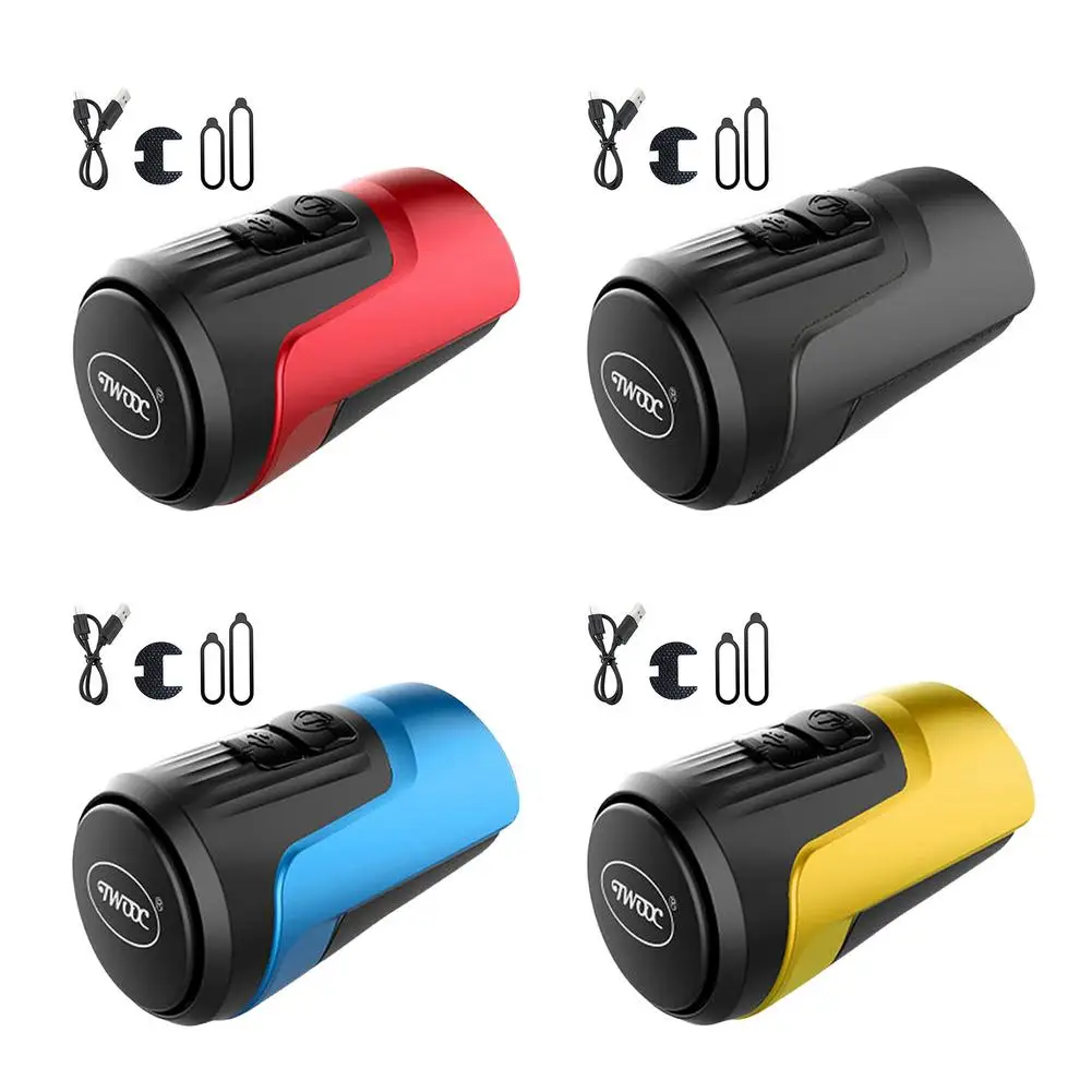 

4-Tone 125decibels Bicycle Electronic Bell Horn Anti-Theft Bike Electric Horn Speaker Ptatical Cycling Warn Charging Bells Ring