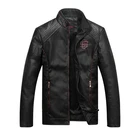 Мужская куртка из искусственной кожи, Классическая мотоциклетная ковбойская куртка, Азиатские размеры, зимнее теплое пальто, толстые пальто 5XL, высокое качество 16