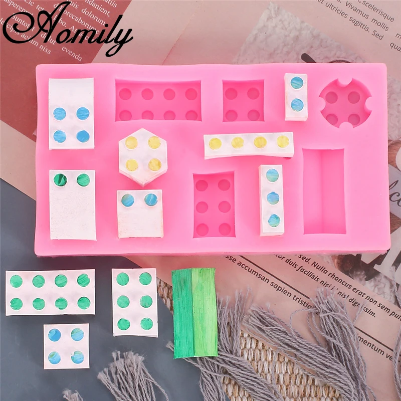 Aomily строительные блоки помадные формы для торта замок украшения сахарное желе