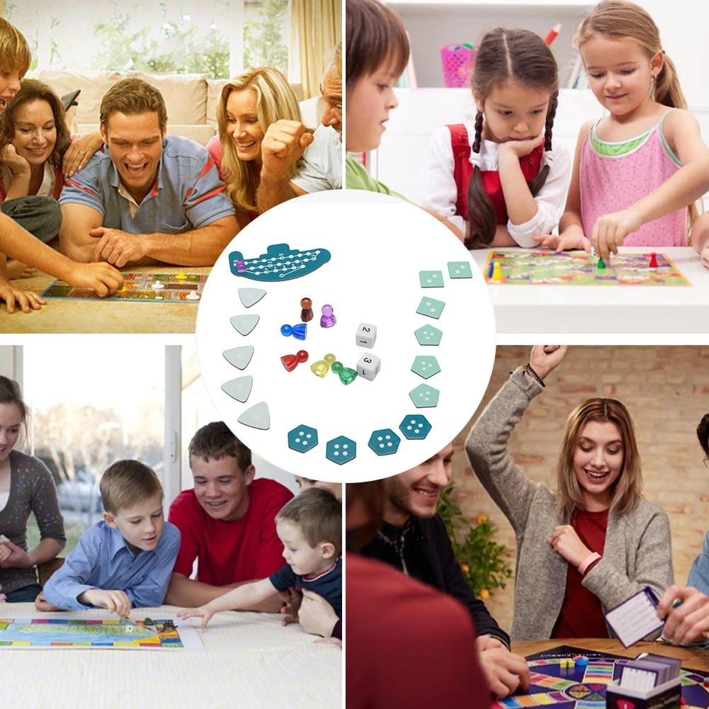 Для детей от 3 до 6 игроков Настольная игра комплект Забавный с кубиками