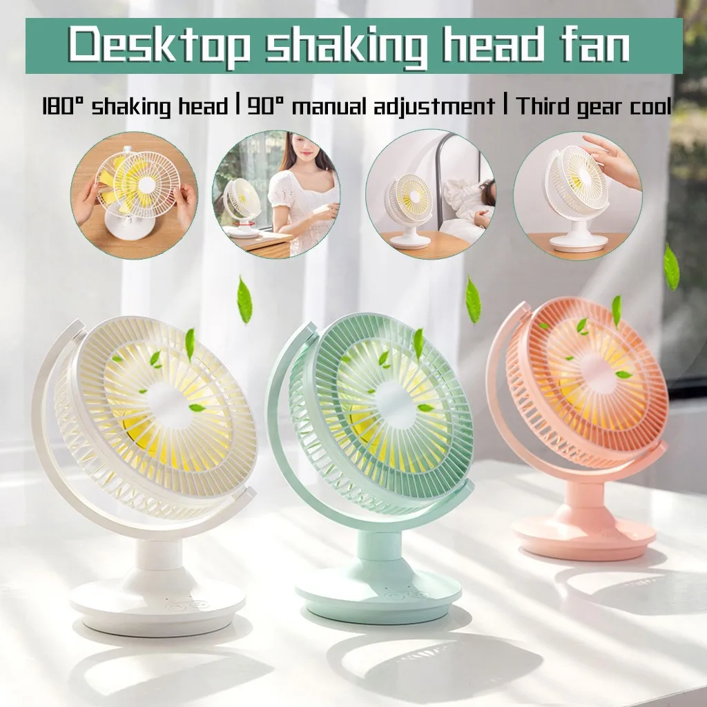 

Desktop Shaking Head USB Mute Portable Automatic Rotating Fashion Smart Home office Portable Handheld Mini Small Fan
