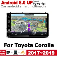 android car gps navigation for toyota corolla 20172019 accessories hd ips screen dsp stereo 2 din multimedia player radio wifi