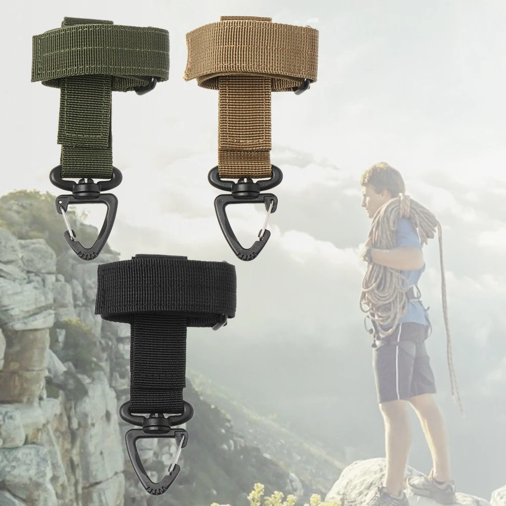 

Outdoor Anti-lost Safety Nylon Glove Hook Hanging Buckle Climbing Rope Storage