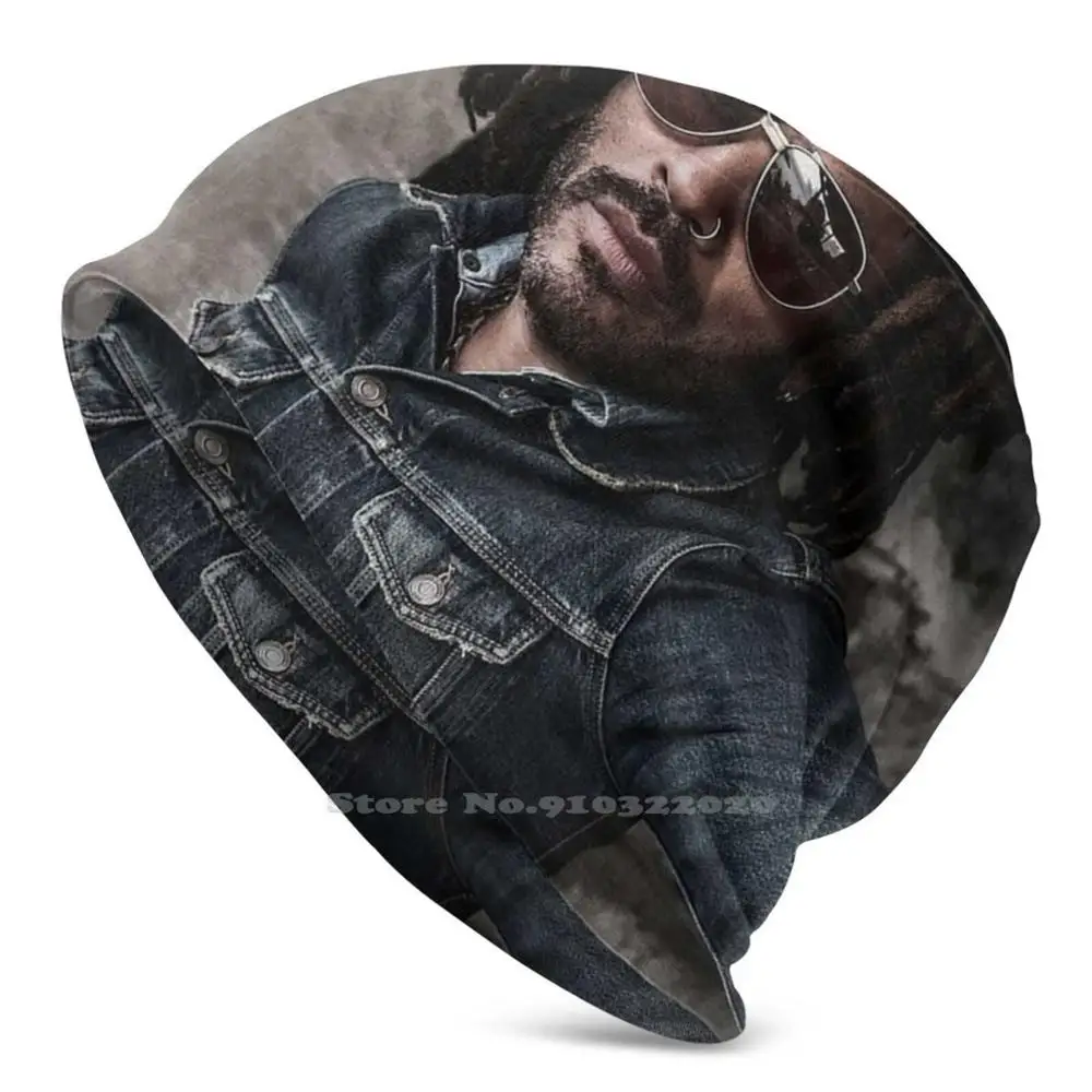 

Twolen Lenny Show Kravitz Here To Uk World Tour 2020 Unisex Thin Knitted Beanie 3d DIY Hats Live Love Concert American Europe
