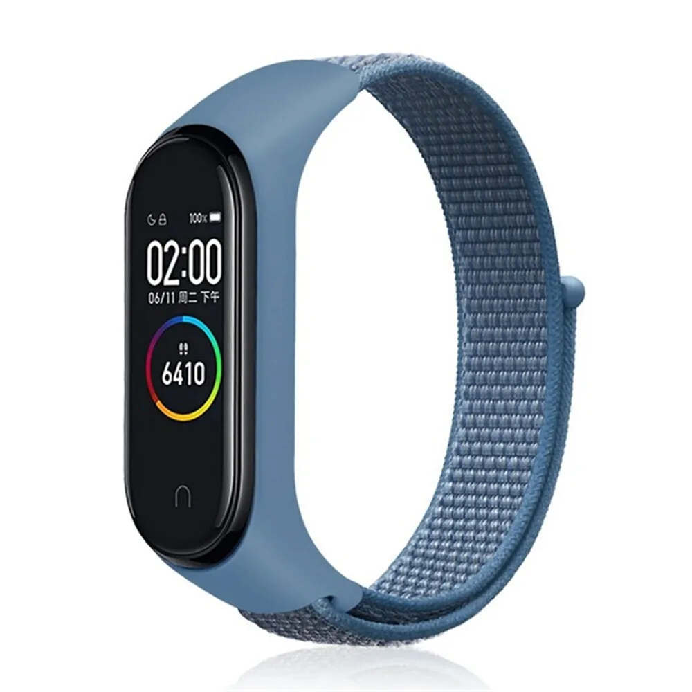 Pulseira mi band 4 ремешок для xiaomi mi band 4 3 спортивный нейлоновый ремешок для часов дышащий браслет ремешок для часов Смарт часы аксессуары 4