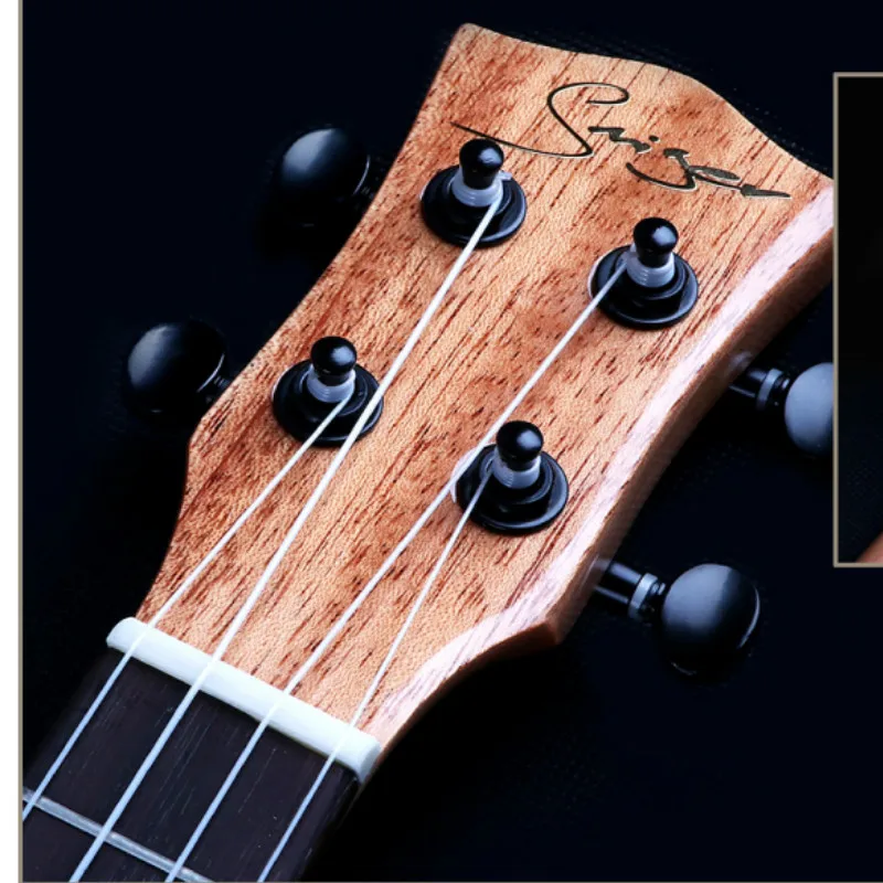 Укулеле 21 24 26 дюймов полностью из красного дерева мини Электрический сопрано для