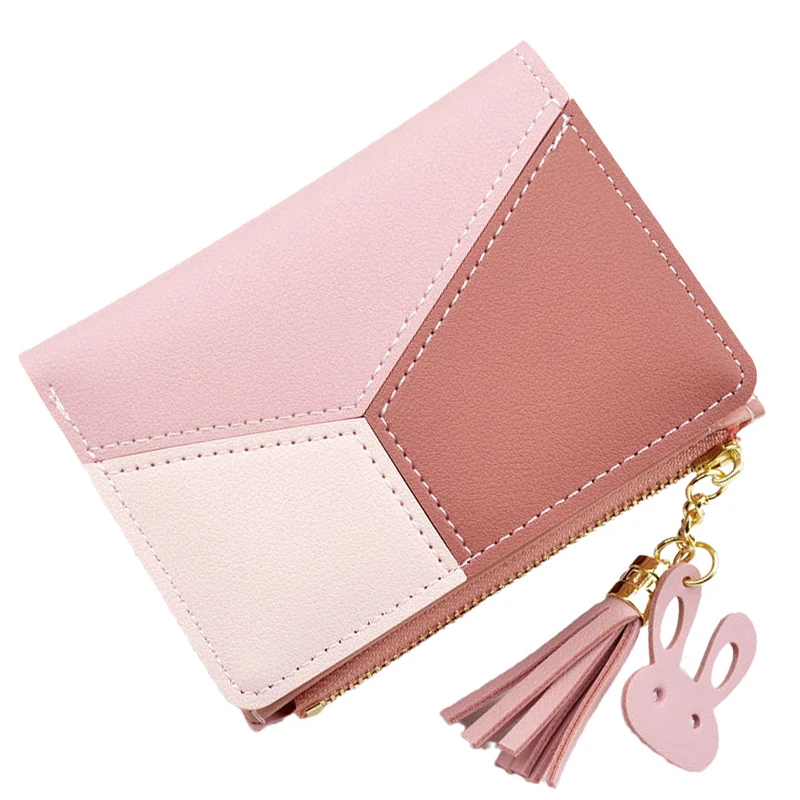 Модный кожаный женский кошелек Короткие Кошельки на молнии кошельки для женщин