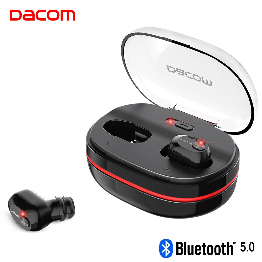Новинка Dacom K6H Pro Bluetooth 5,0 наушники беспроводные наушники Близнецы наушники TWS настоящие Мини Гарнитуры 1100 мАч PK i30 Tws для телефона