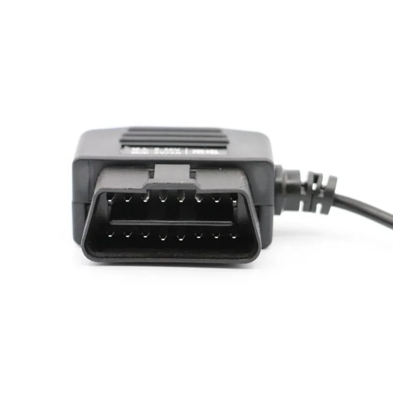Автомобильный видеорегистратор кабель напряжения OBD2 16 контактный Штекерный