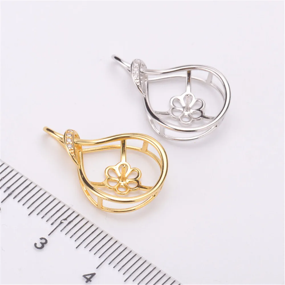 

DIY Pendant base connection Discovery of Jewelry Making Only Pendant Fitting S925 Sterling silver , No Pearl No Chain