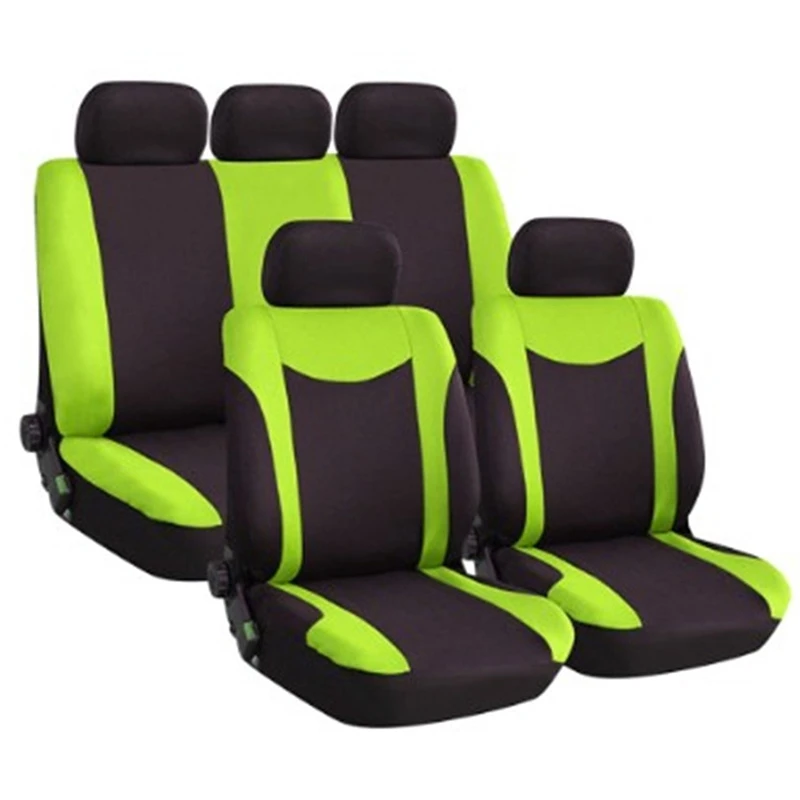 

9Pcs Car Seat Automobiles Seat Covers Full Set Car Seat Covers Universal Fit Fashion Interior Accessories