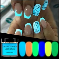 nail art dipping powder luminous nail decorations fluorescent glitter glow pigment dust uv gel polish infiltration powder