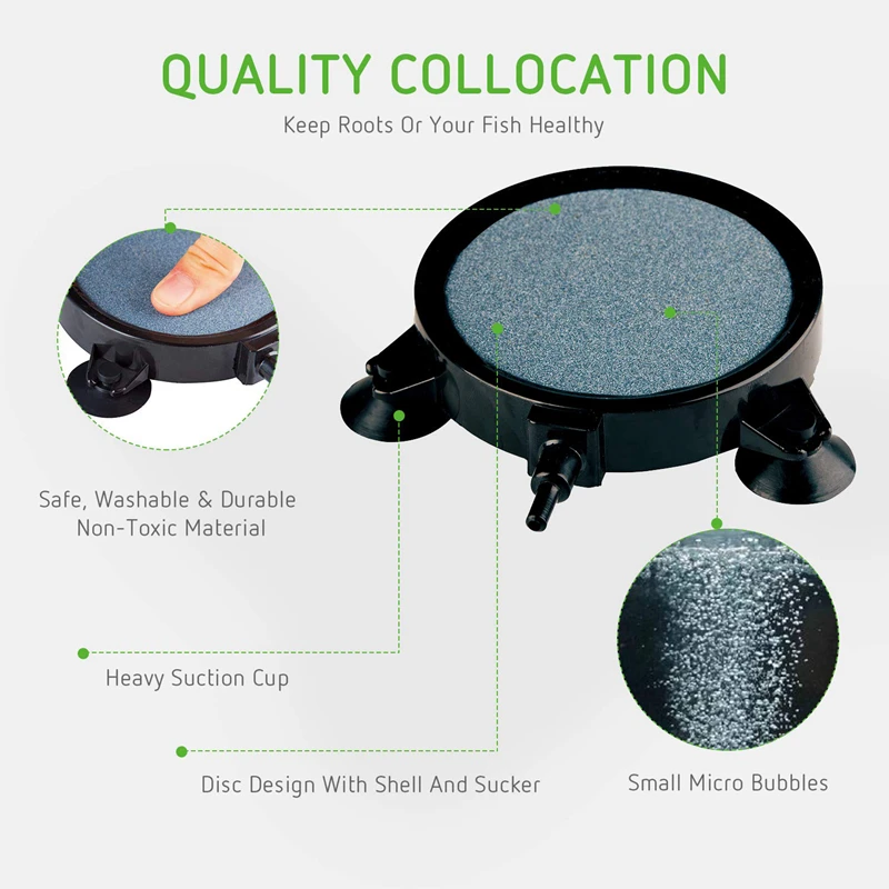 4 дюйма воздуха каменный диск пузырь при помощи присосок для гидропоники пруд
