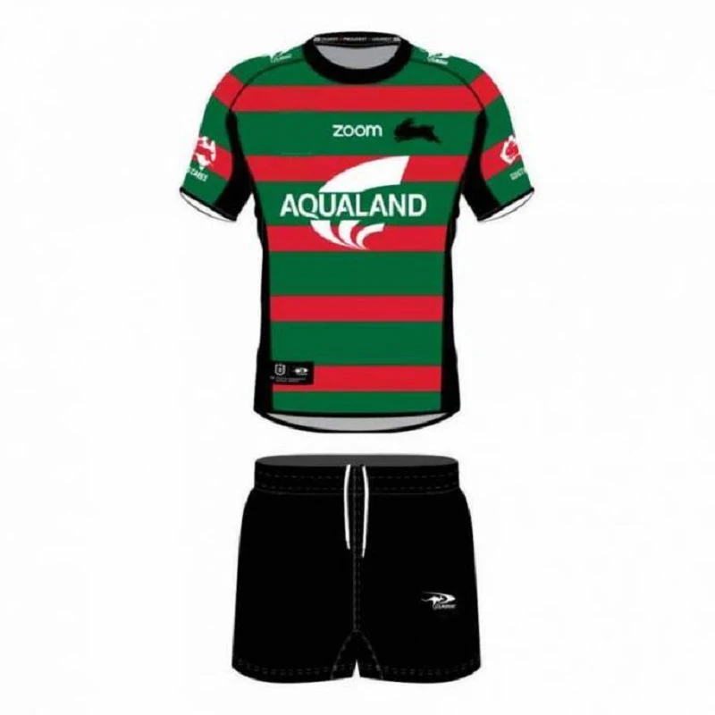 

2021 Sydney Rabbitohs crianças casa rugby jérsei define camisa esportiva Size 16--26