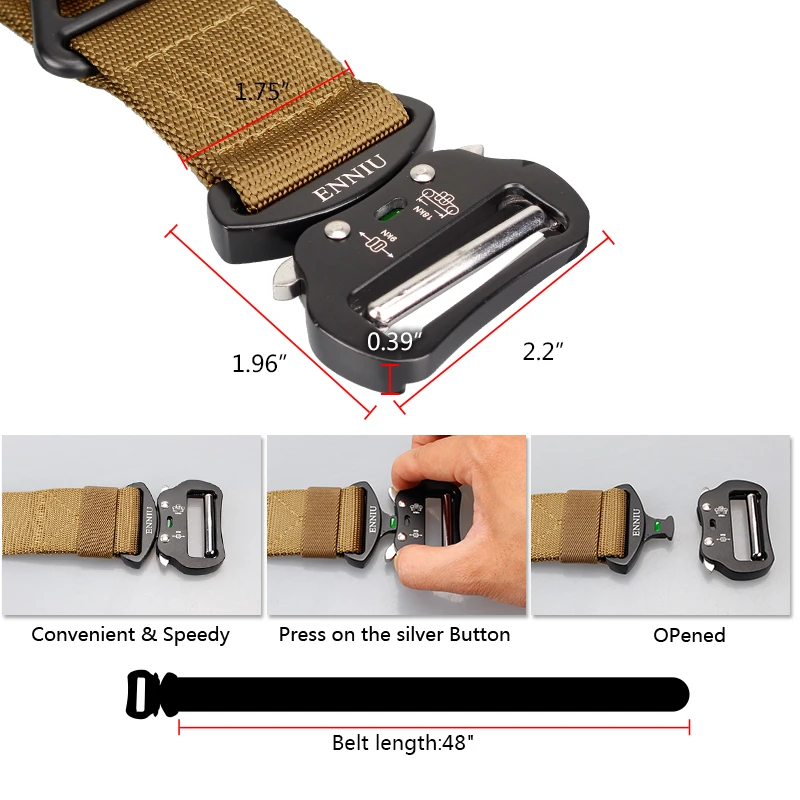 IDO GEAR 1 75 дюймов быстросъемный тактический ремень военные тактические