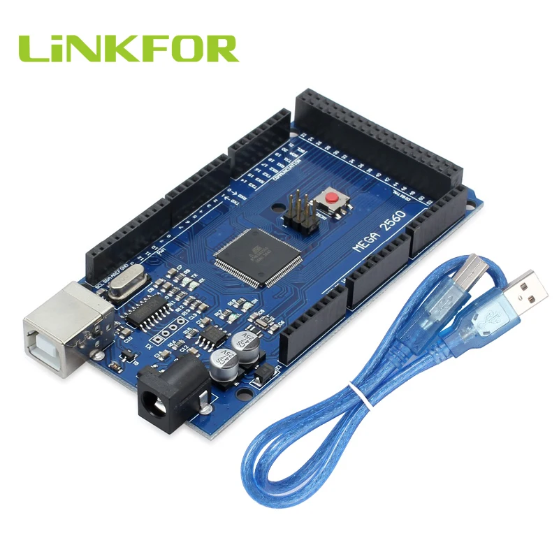 LiNKFOR для Arduino Mega 2560 R3 ATmega328P CH340G совместимая плата Whit USB кабель|Печатные платы| |