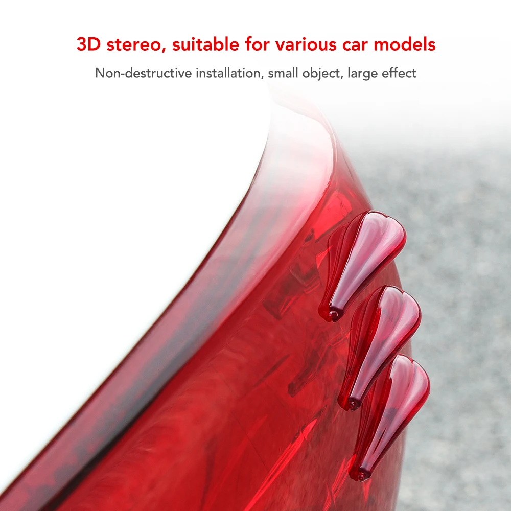 Автомобильный задний фонарь 3D наклейка автомобильный спойлер воздушный поток