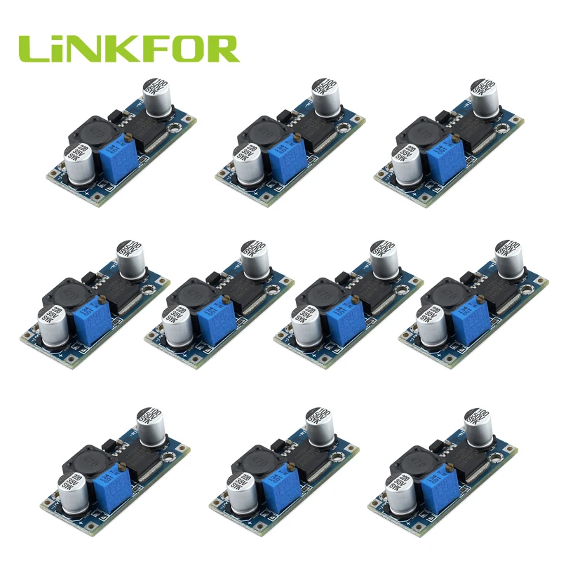 LiNKFOR 10 шт. 3 в 40 Регулируемый понижающий модуль преобразователя LM2596|Беспроводные