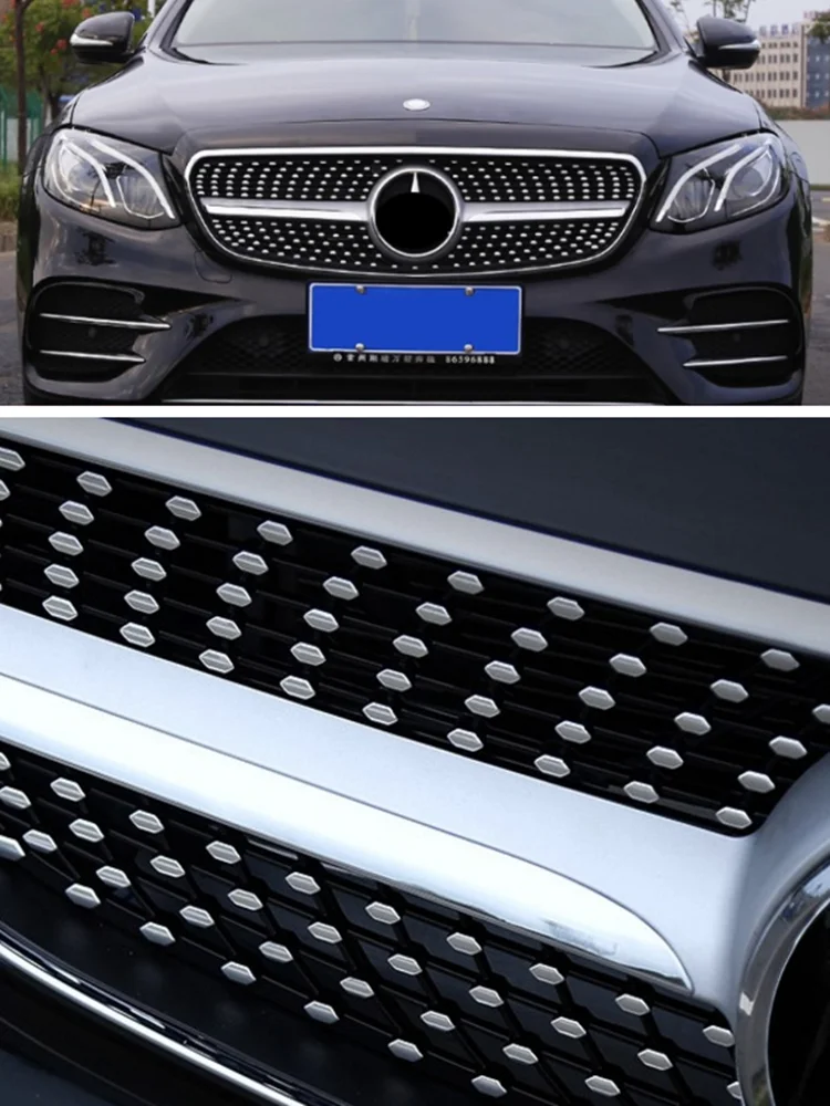 Решетка переднего бампера для W213 Mercedes E Class 2016 2017 2018 2019 обновленный Алмазный