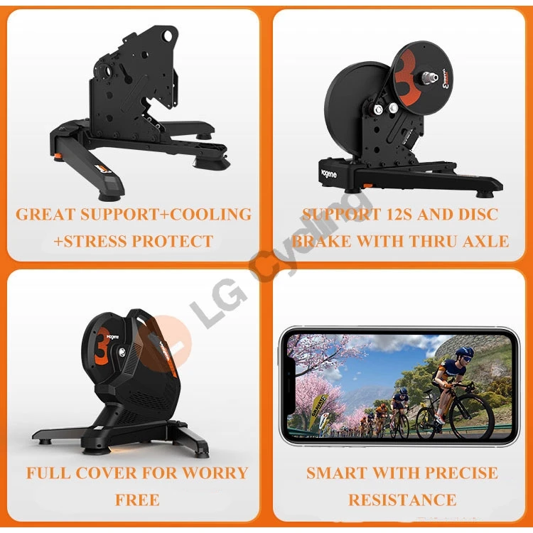 

Magene Smart Trainer Gravat T300 Indoor Power Smart Trainer Direct Drive Ultra Silence OneLap with Free Gift