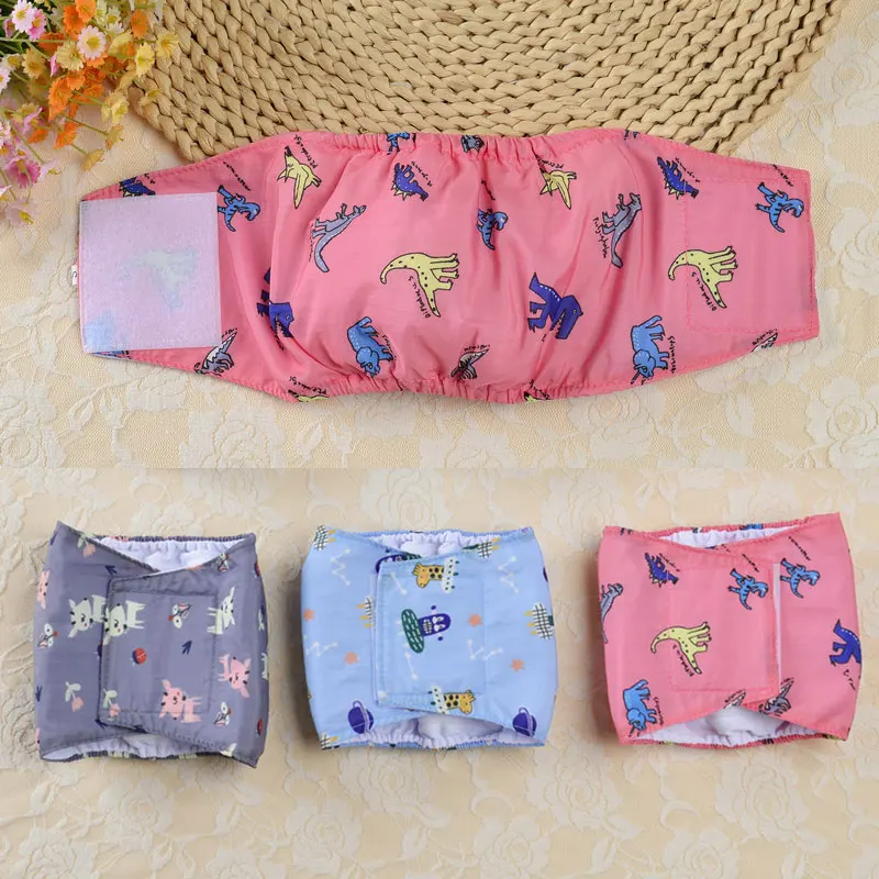 

Pet Dog Physiological Pants Clean Cartoon Cute Printed Pet Physiological Pants Breathable Soft Dog Sanitary Pants Pet Supplies