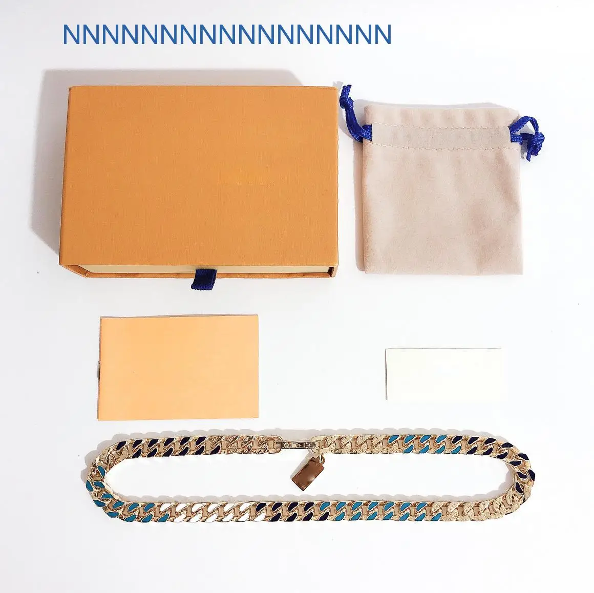 

2021 Luxury Brand Street Style New Splicing Chain Rainbow Bright Diamond Enamel Limited Fluorescent Chain Link