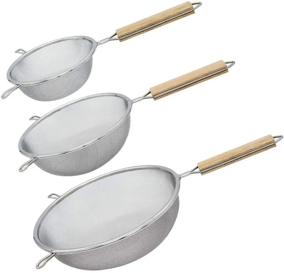 

3 Pack Expandable Fry Chef Basket Kitchen Colander Magic Mesh Strainer Colander Net Cooking Mesh Strainer Colander Sieve Sifter