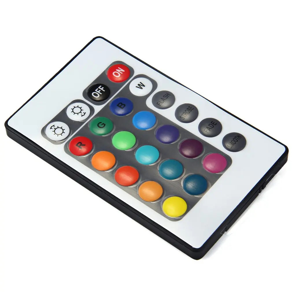 

5M RGB 5050 Waterproof LED Strip light SMD 24 Key Remote 12V US Power Full Kit practical portable light