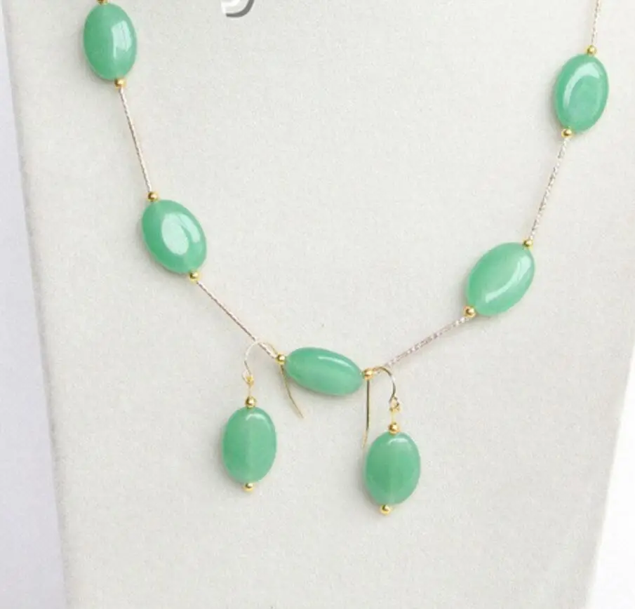 

Fine Jewellery Green Jade Necklace Pendant Bracelet Natural jewelry