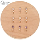 Сердечный дизайн 100 шт. 5*18 мм Серьги АксессуарыCZ соединителиDIYформа каплиручная работашармыювелирные изделия фурнитура и компоненты