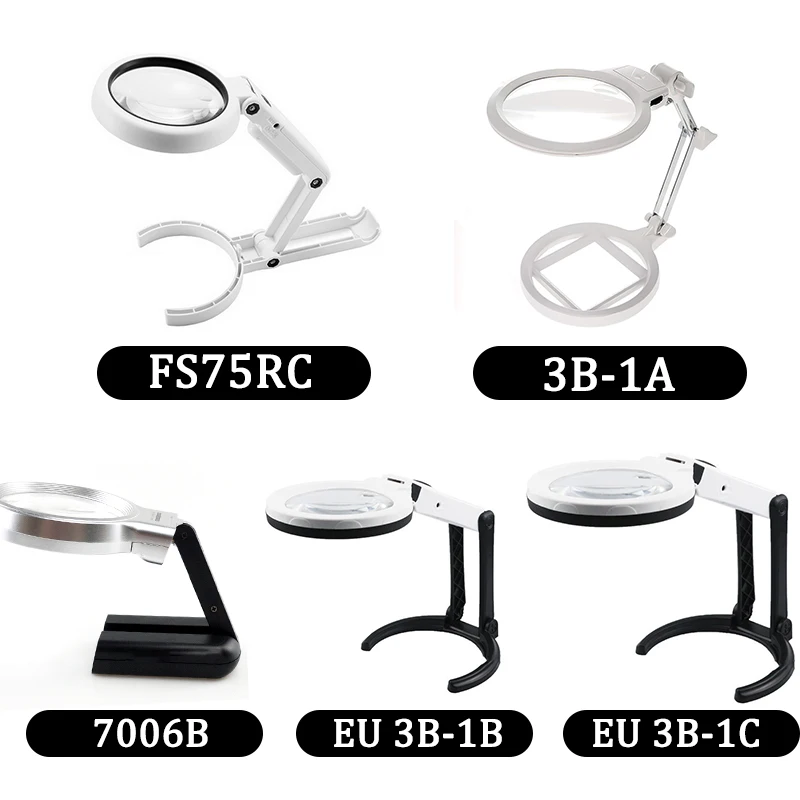 Чтения увеличительное Стекло с светодиодный светильник складной 3 в 1