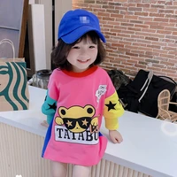 kids 1 8 year new mixed color sweatshirts for little girls toddler baby fashion colorful casual long sleeve top children clothes