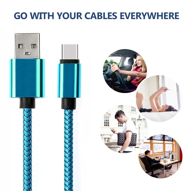 Кабель USB Type-C для Xiaomi Redmi Note 10 9 S 8 T 7 Pro Samsung S20 FE C кабель 2 4 А быстрая зарядка зарядное