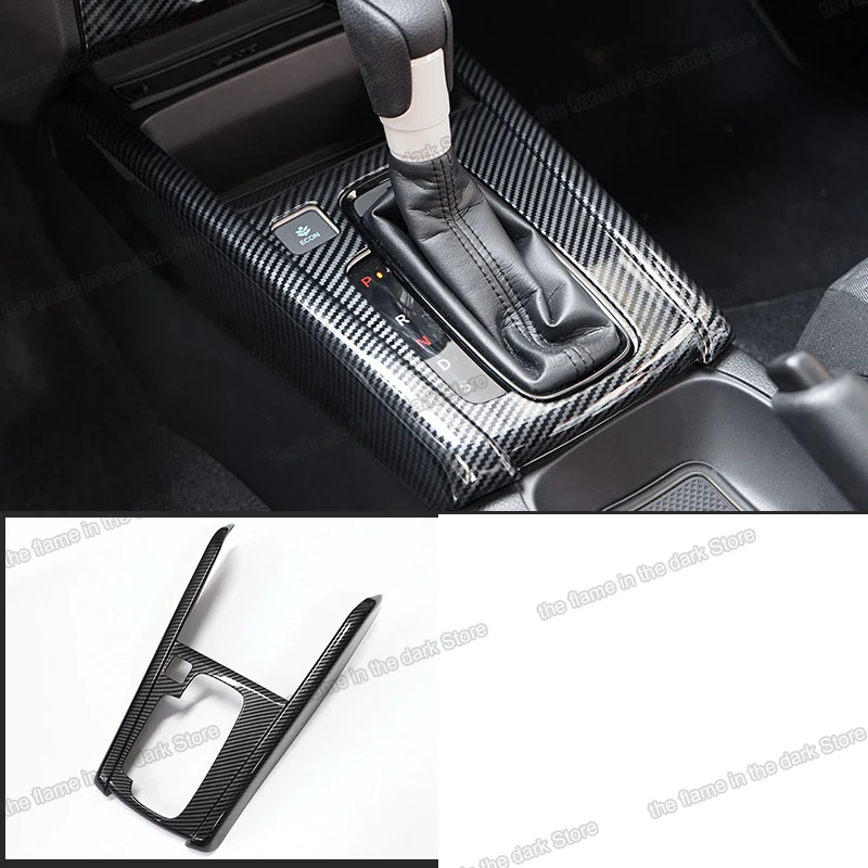 Lsrtw2017 углеродное волокно abs Автомобильная панель переключения передач для honda fit