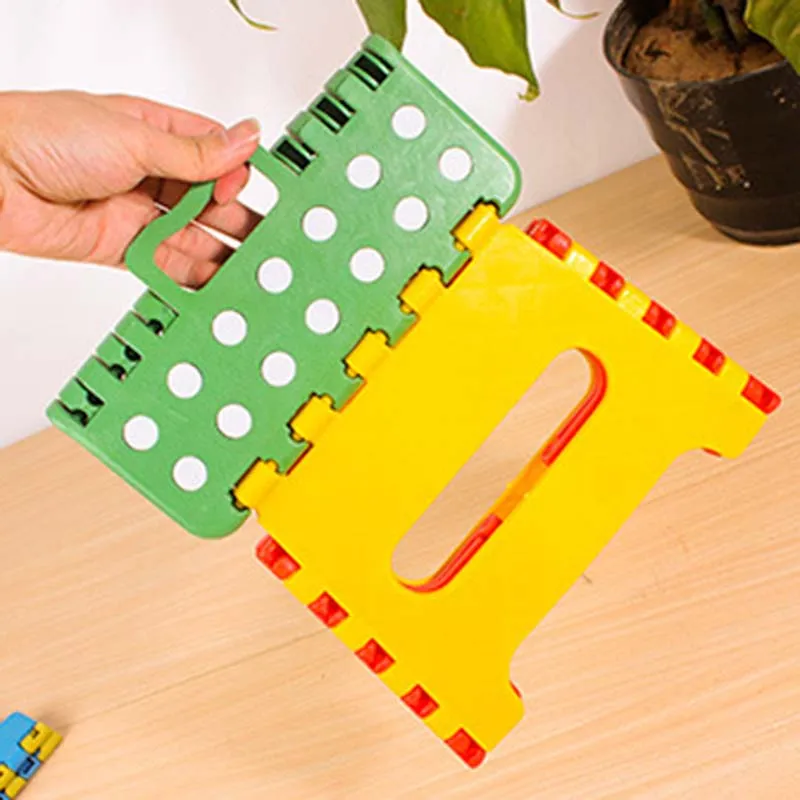 

1PCS Folding Step Stool Portable Chair Seat for Home Bathroom Kitchen Garden Camping Kids Handle Portable Small Bench