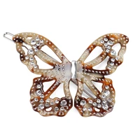 Exquisite Hollow Butterfly Hair Clips Top Quality Acetate Hair Pins Delicate Girls Hair Accessories