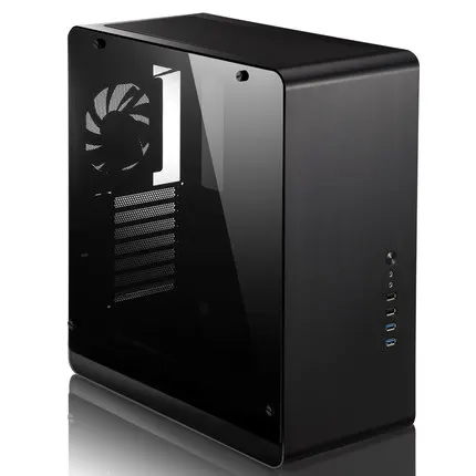 Черный JONSBO UMX4 ATX чехол для компьютера из закаленного стекла боковая прозрачная версия Шасси поддержка atx материнская плата 240 Холодный ряд - Цвет: Черный