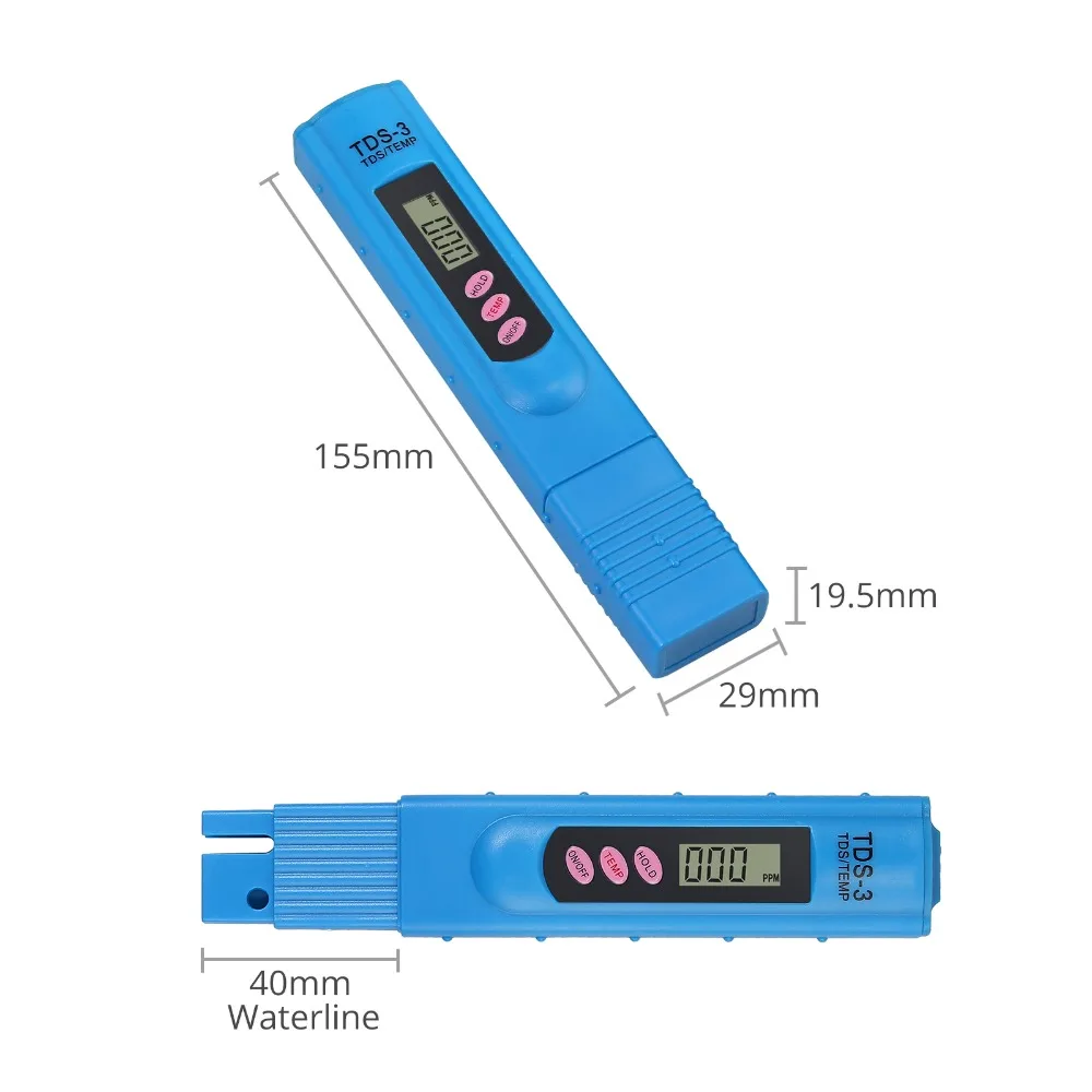 Neoteck цифровой TDS3 PPM метр домашний питьевой кран качество и чистота воды тестер 0-999ppm 1 PPM разрешение TDS3 PPM метр