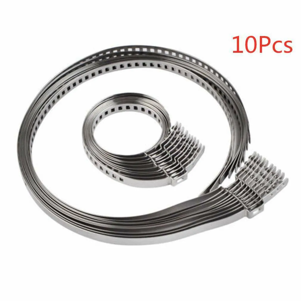 

10PCS Crimp Clamp Kit Universal Accessories For Driveshaft CV Joints Boot Kit