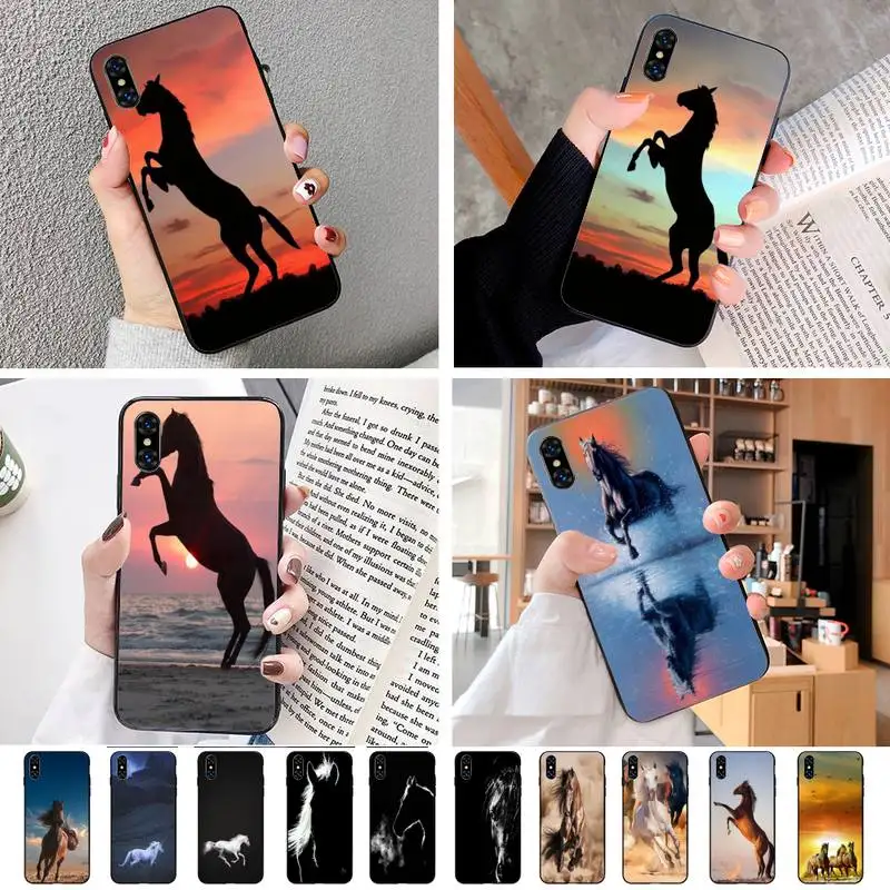 Horse Роскошный кожаный чехол для телефона iphone XS 11 11Pro 5 5s SE 6 6s плюс 7 8 2020