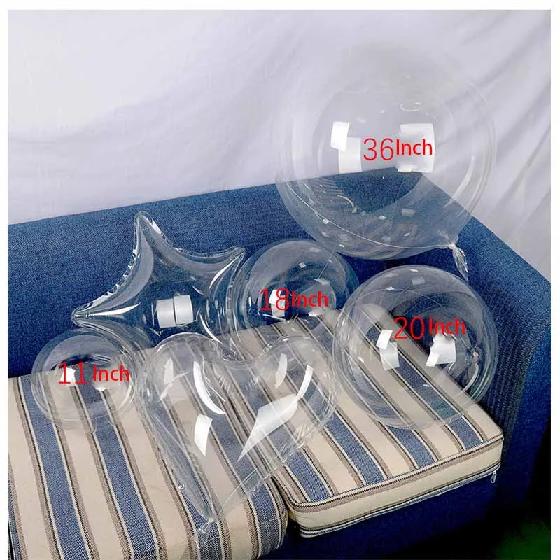 Многоразовый световой светодиодный шар прозрачный Круглый пузырь день рождения